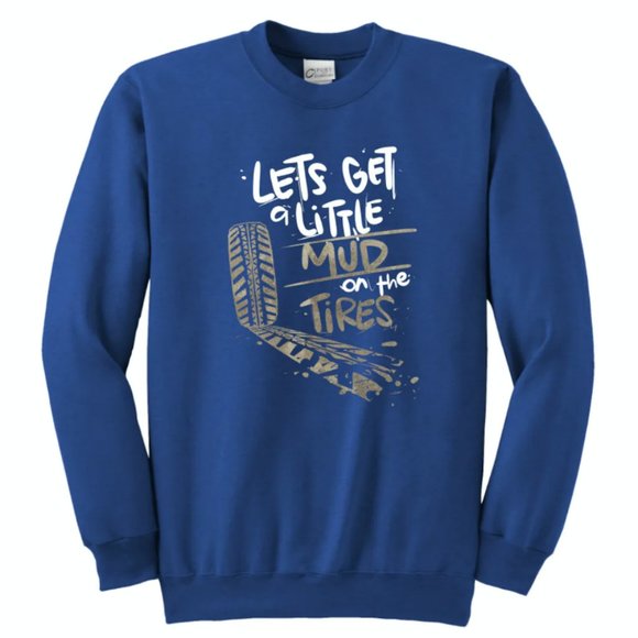 Let’s Get a Little Mud On the Tires - Unisex Sweatshirt, Jeep Vintage Hoodie For - Picture 3 of 4